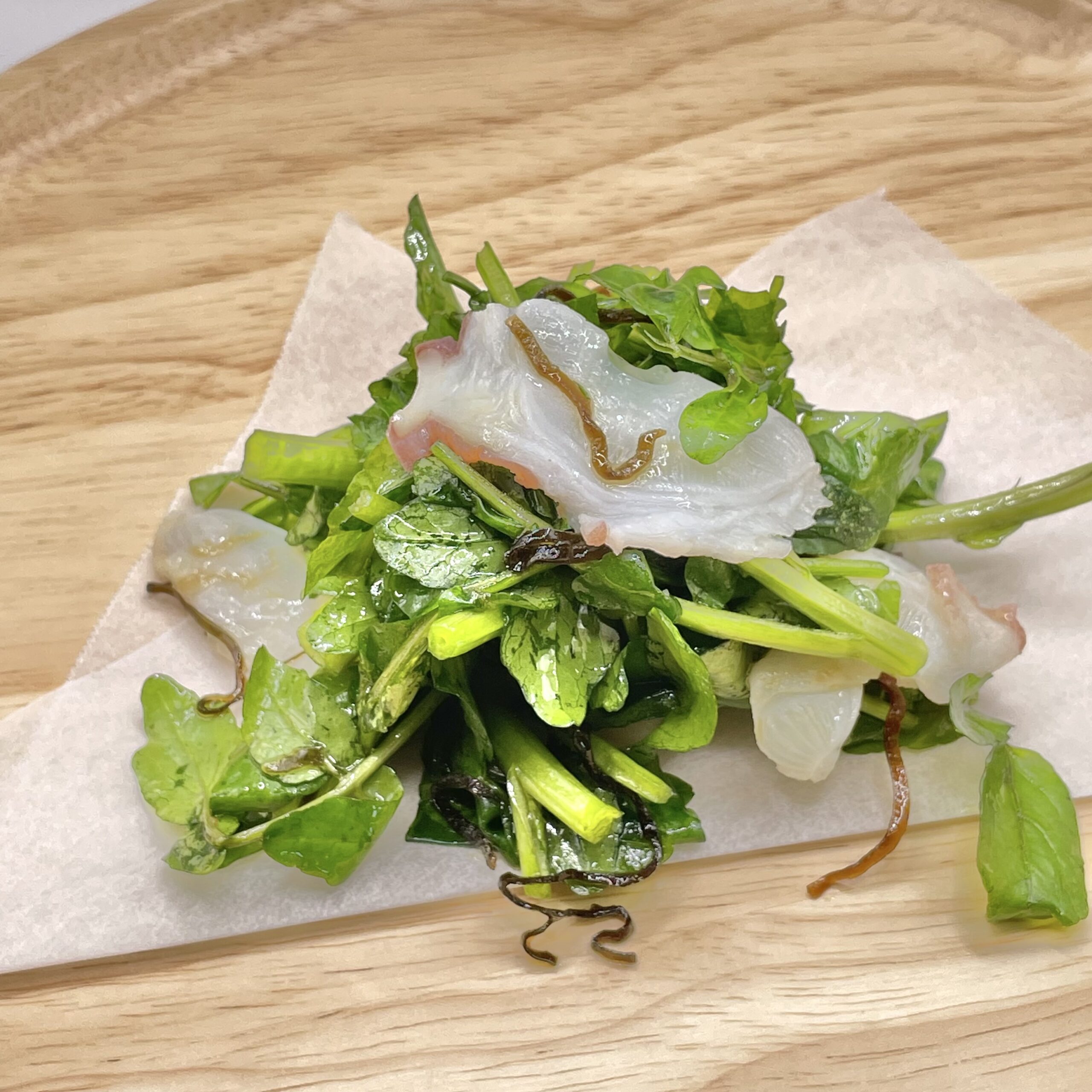 タコとクレソンのサラダ