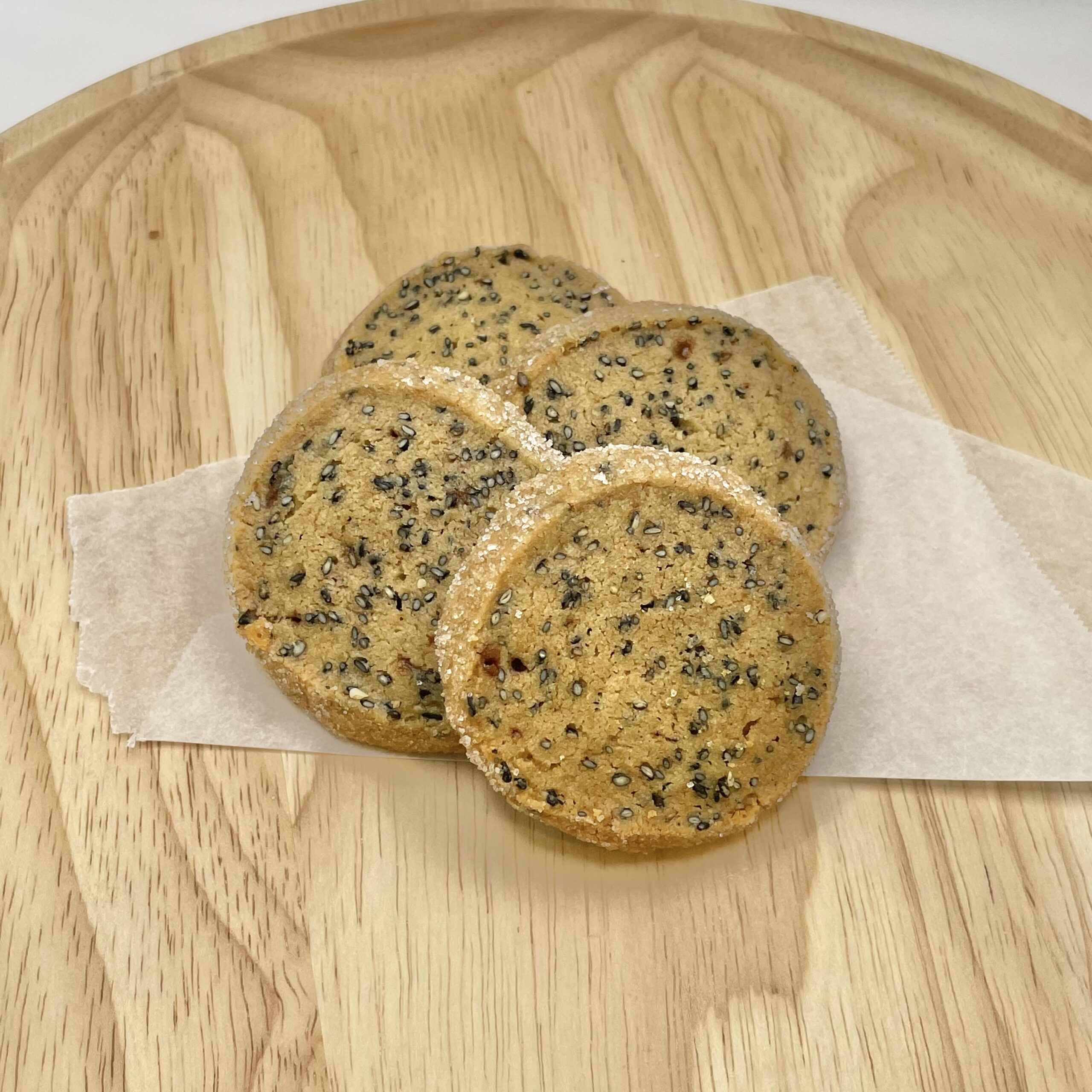 黒糖と黒ゴマのクッキー