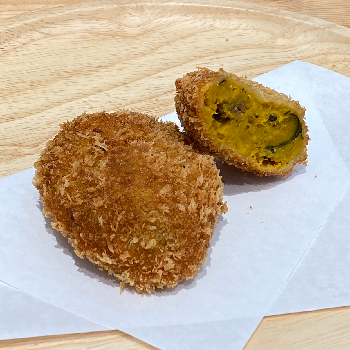 かぼちゃの牛すき焼き風コロッケ